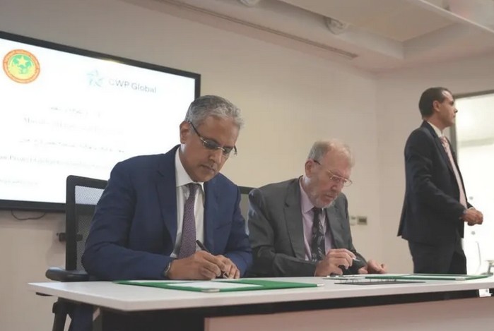 Mauritanie-CWP Global : signature d’un accord pour le développement d’un projet d’hydrogène vert