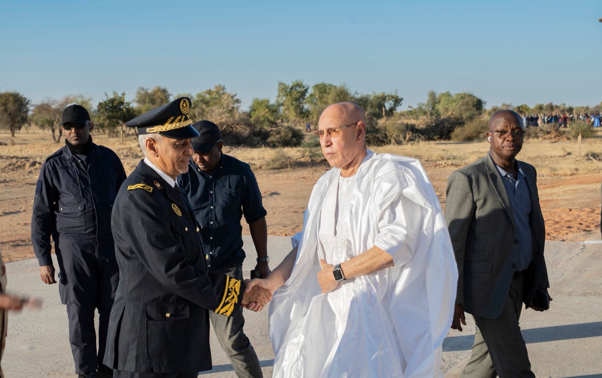 Le Président de la République arrive à Maghama