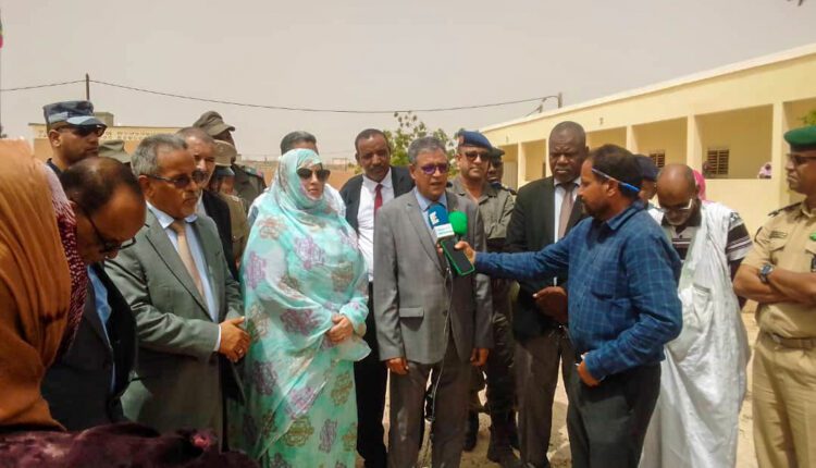 Rentrée scolaire. Visite du ministre de l'Éducation nationale dans une école fondamentale, à Nouakchott